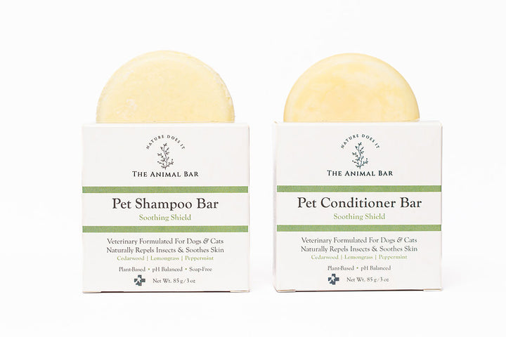 Soothing Shield Pet Shampoo & Conditioner Bar Set