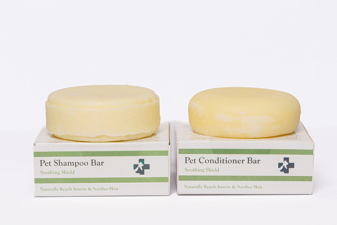 Soothing Shield Pet Shampoo & Conditioner Bar Set